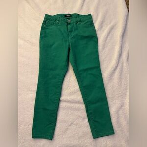 d. jeans Women's Green Skinny Jeans